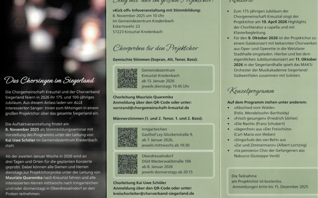 Chorsingen im Siegerland