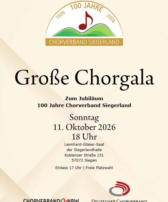 Große Chorgala 2026